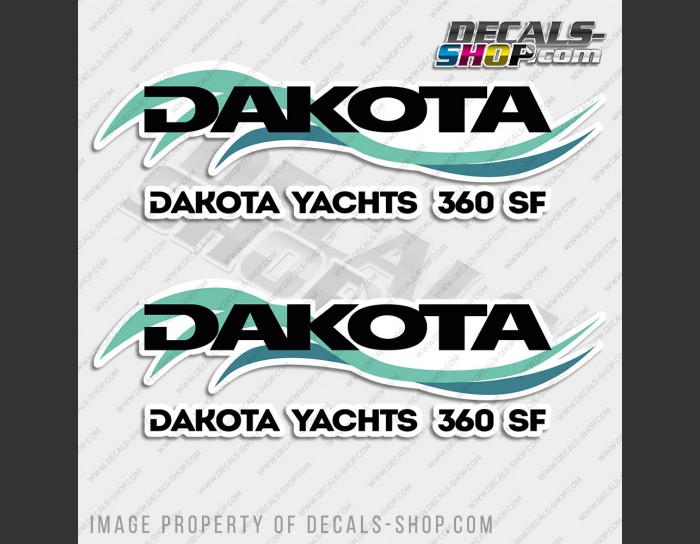 Dakota Yachts 360SF Boat Decal Set of 2 x 33" Dakota Yachts 360SF Boat Decal Set of 2 x 33"